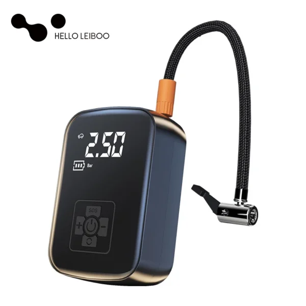 Compresor de aire inalámbrico para coche, bomba de aire eléctrica, inflador de neumáticos para motocicleta, bicicleta, neumático de coche con pantalla Digital