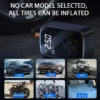 Compresor de aire inalámbrico para coche, bomba de aire eléctrica, inflador de neumáticos para motocicleta, bicicleta, neumático de coche con pantalla Digital
