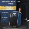 Compresor de aire inalámbrico para coche, bomba de aire eléctrica, inflador de neumáticos para motocicleta, bicicleta, neumático de coche con pantalla Digital