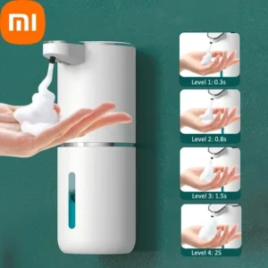 Dispensador automático de jabón de espuma Xiaomi P11, lavadora de manos inteligente para baño con carga USB, Material ABS blanco, 380ML