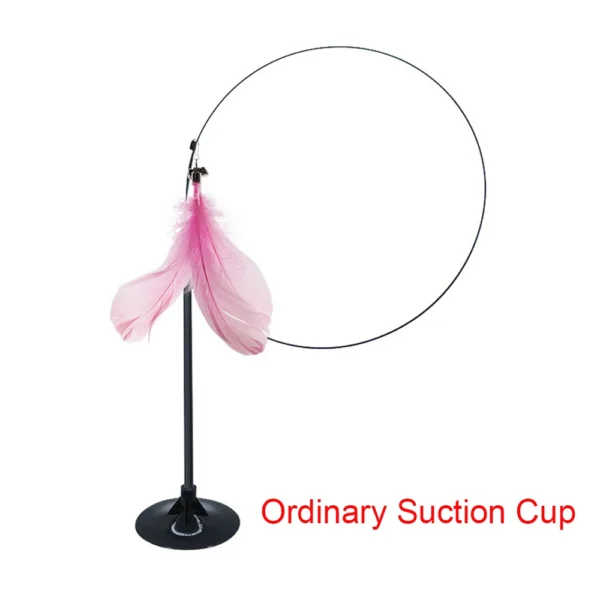 Juguete para gatos, palo para gatos, juguetes interactivos, varita de plumas para jugar con campana, ventosa, juguete para jugar con Accesorios para mascotas y gatos.
